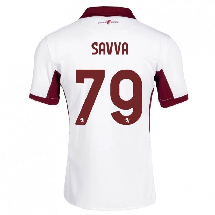 Danxen Heren Zanos Savva #79 Bordeauxrood Wit Rood Uitshirt Uittenue 2026/27 T-Shirt