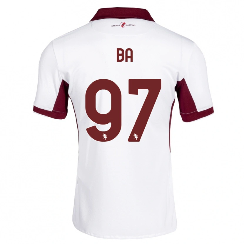 Danxen Heren El-Hadji Ba #97 Bordeauxrood Wit Rood Uitshirt Uittenue 2026/27 T-Shirt
