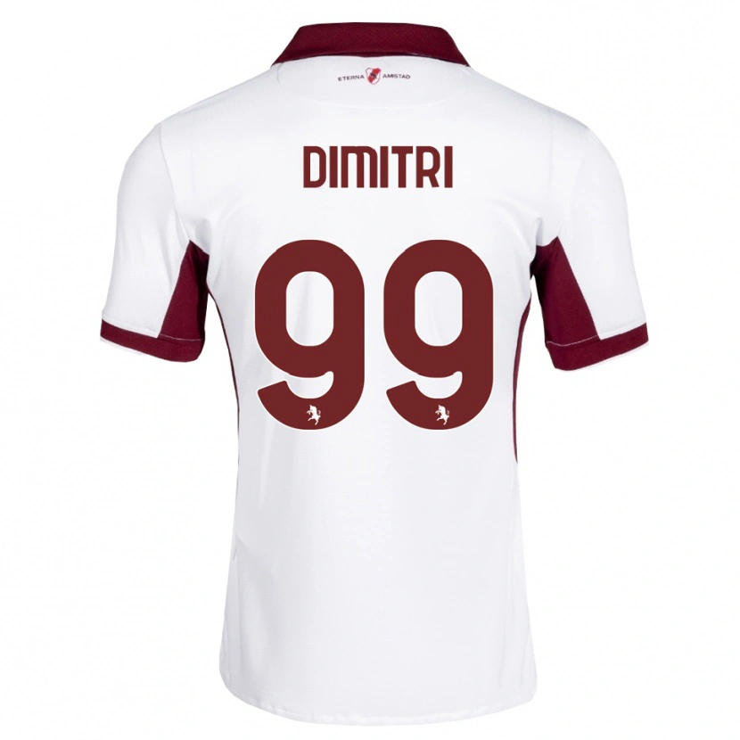 Danxen Heren Matteo Dimitri #99 Bordeauxrood Wit Rood Uitshirt Uittenue 2026/27 T-Shirt