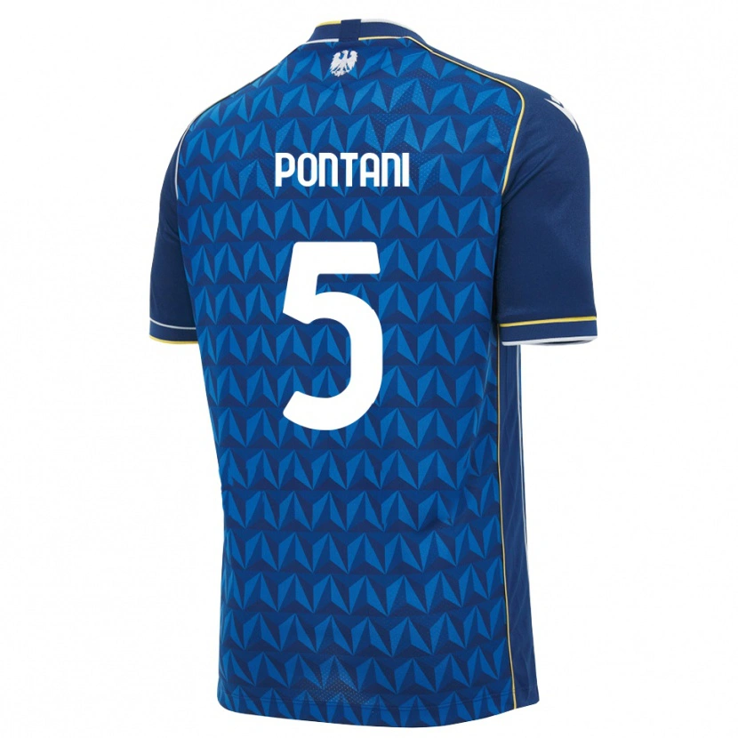 Danxen Heren Leonardo Pontani #5 Koninklijk Blauw Wit Blauw Uitshirt Uittenue 2026/27 T-Shirt