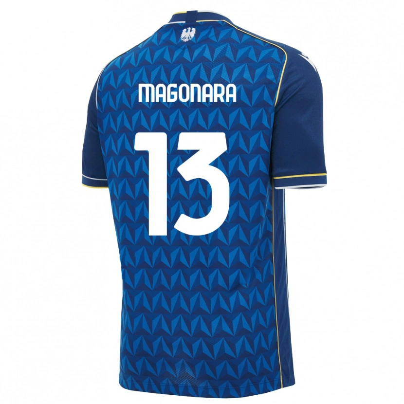 Danxen Heren Matteo Magonara #13 Koninklijk Blauw Wit Blauw Uitshirt Uittenue 2026/27 T-Shirt