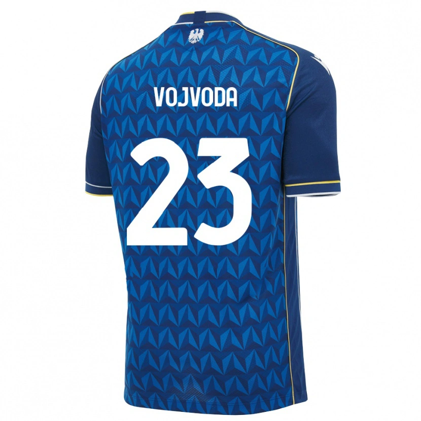 Danxen Heren Mërgim Vojvoda #23 Koninklijk Blauw Wit Blauw Uitshirt Uittenue 2026/27 T-Shirt