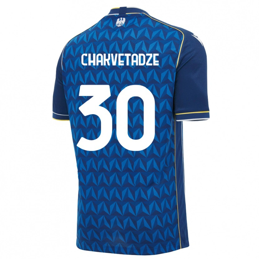 Danxen Heren Giorgi Chakvetadze #30 Koninklijk Blauw Wit Blauw Uitshirt Uittenue 2026/27 T-Shirt
