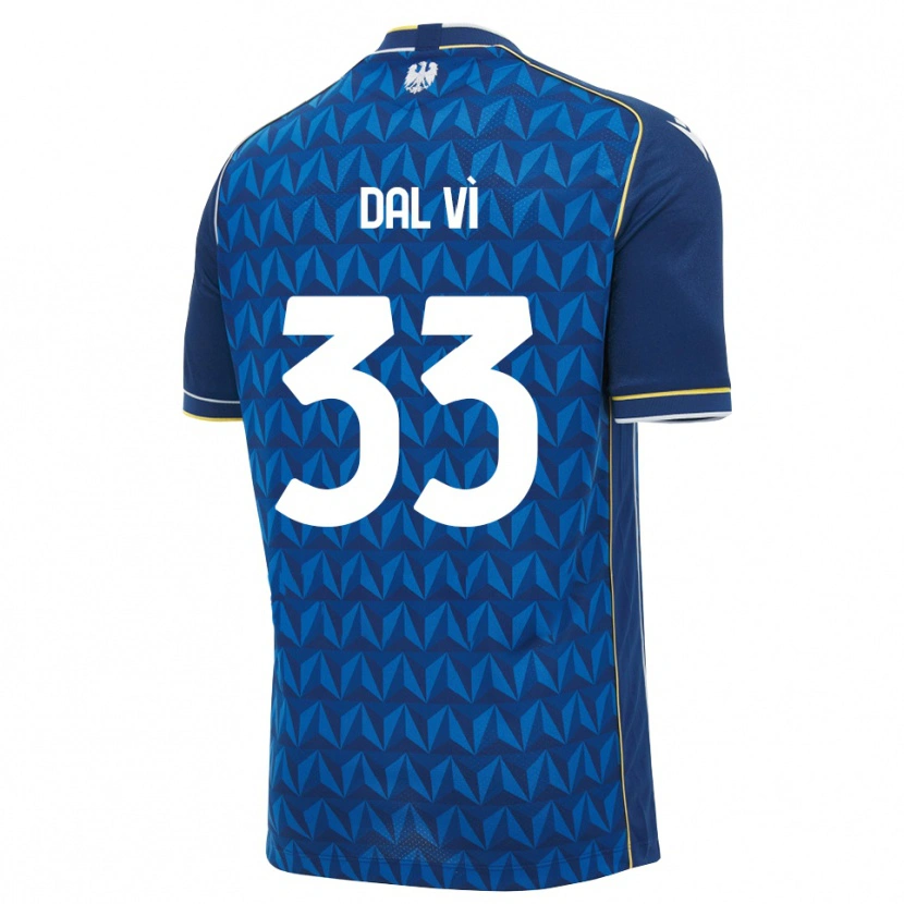 Danxen Heren Matteo Dal Vì #33 Koninklijk Blauw Wit Blauw Uitshirt Uittenue 2026/27 T-Shirt