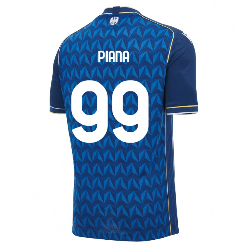 Danxen Heren Edoardo Piana #99 Koninklijk Blauw Wit Blauw Uitshirt Uittenue 2026/27 T-Shirt