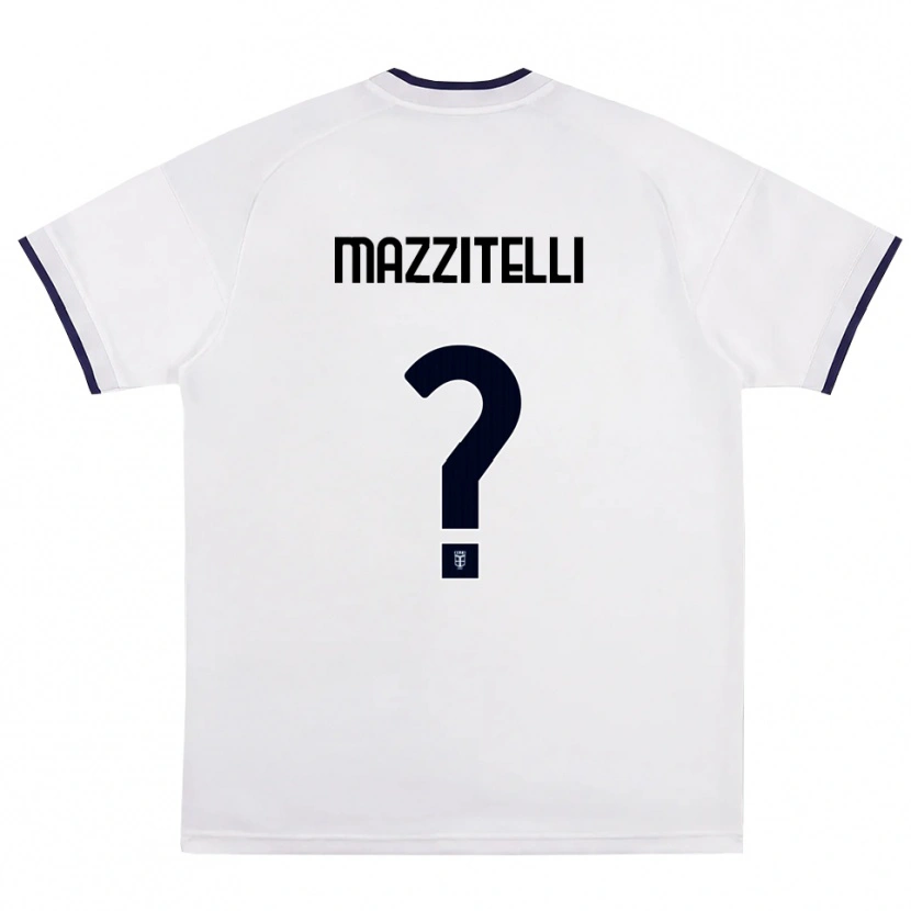 Danxen Heren Luca Mazzitelli #0 Wit Rood Koninklijk Blauw Uitshirt Uittenue 2026/27 T-Shirt