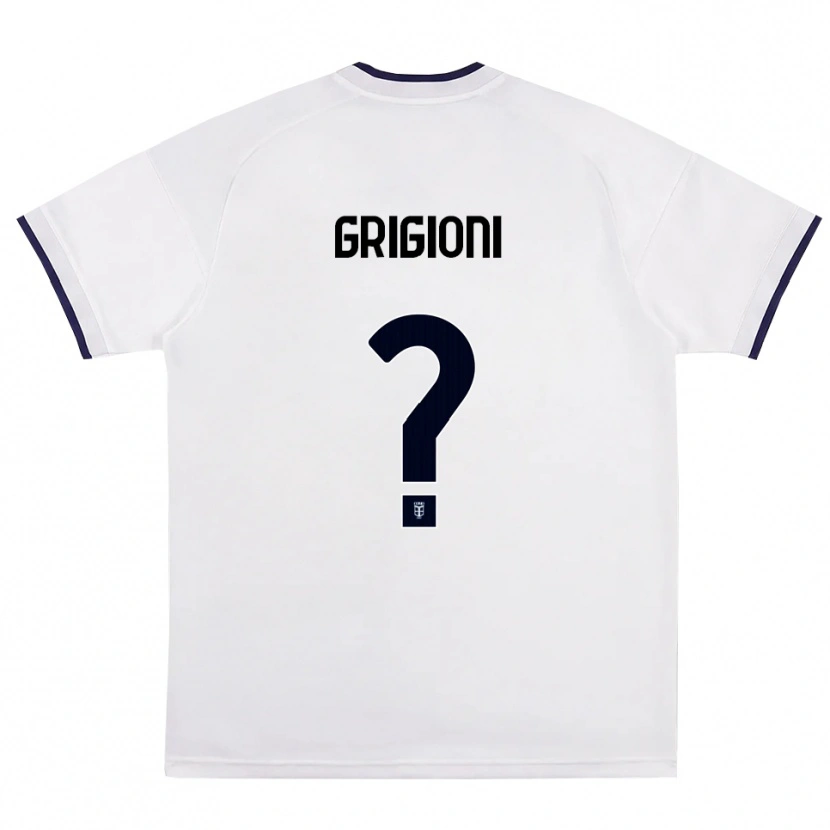 Danxen Heren Alessandro Grigioni #0 Wit Rood Koninklijk Blauw Uitshirt Uittenue 2026/27 T-Shirt