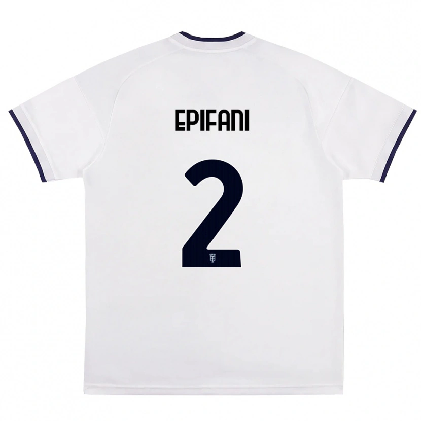 Danxen Heren Lorenzo Epifani #2 Wit Rood Koninklijk Blauw Uitshirt Uittenue 2026/27 T-Shirt