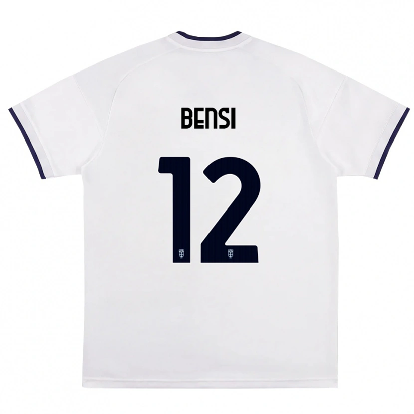 Danxen Heren Nicolò Bensi #12 Wit Rood Koninklijk Blauw Uitshirt Uittenue 2026/27 T-Shirt
