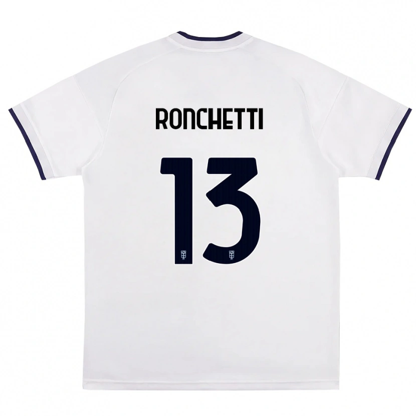 Danxen Heren Fabio Ronchetti #13 Wit Rood Koninklijk Blauw Uitshirt Uittenue 2026/27 T-Shirt