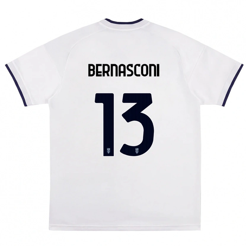 Danxen Heren Enea Bernasconi #13 Wit Rood Koninklijk Blauw Uitshirt Uittenue 2026/27 T-Shirt