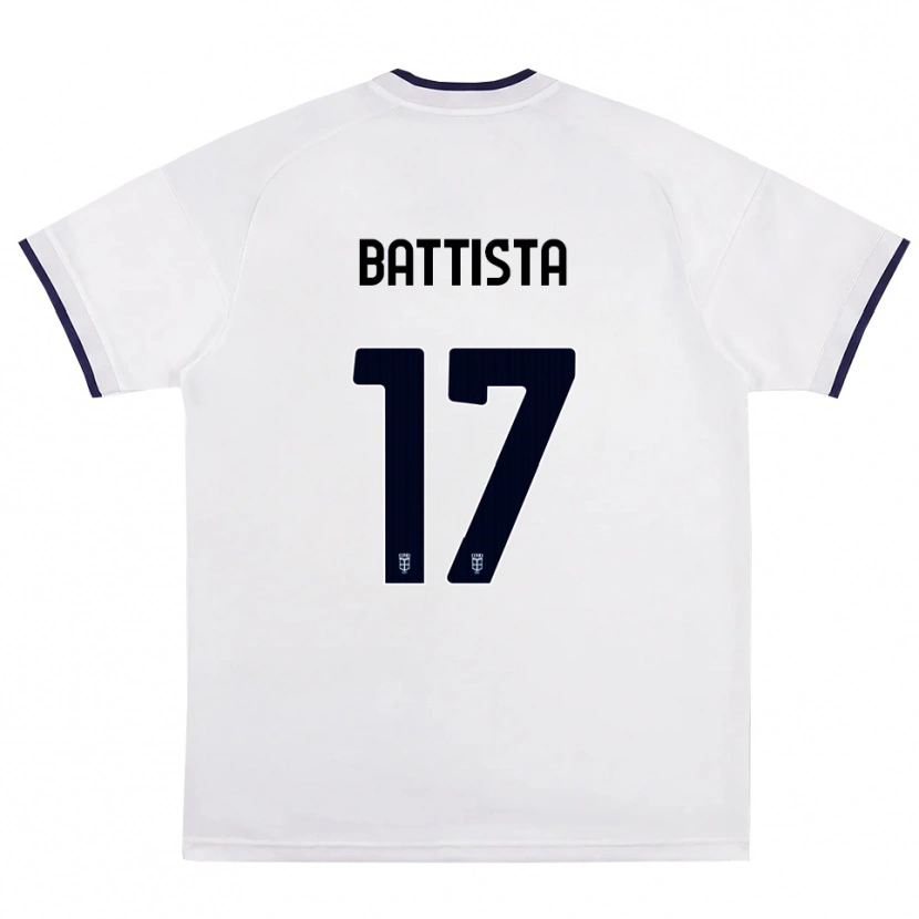 Danxen Heren Riccardo Battista #17 Wit Rood Koninklijk Blauw Uitshirt Uittenue 2026/27 T-Shirt