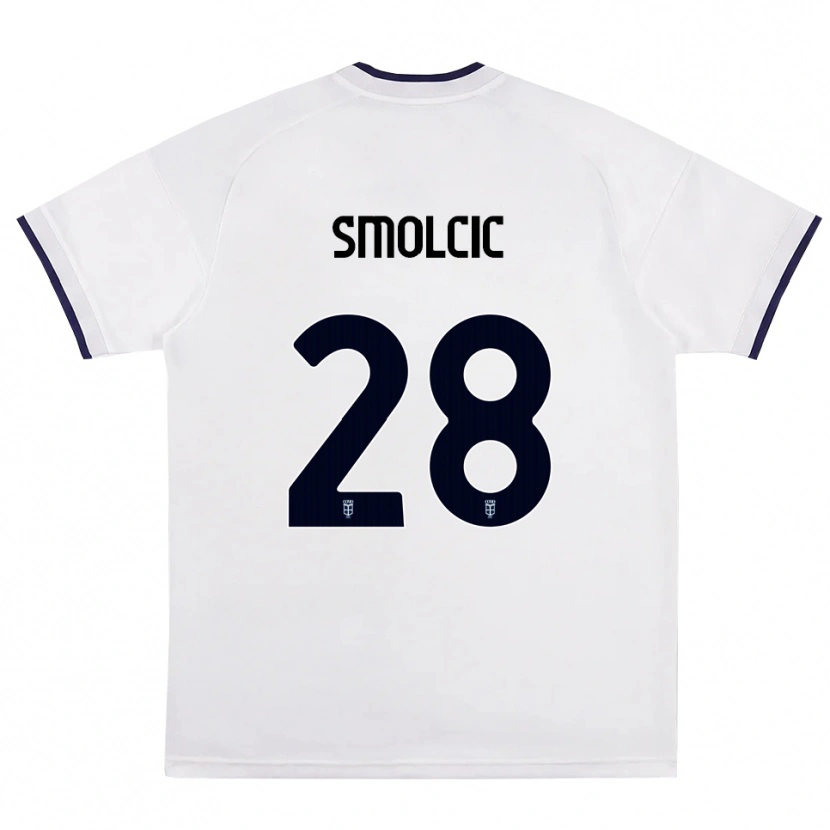 Danxen Heren Ivan Smolcic #28 Wit Rood Koninklijk Blauw Uitshirt Uittenue 2026/27 T-Shirt