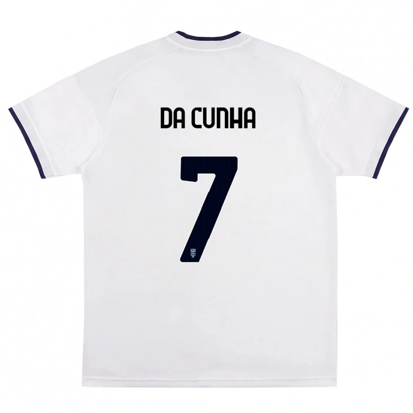 Danxen Heren Lucas Da Cunha #7 Wit Rood Koninklijk Blauw Uitshirt Uittenue 2026/27 T-Shirt