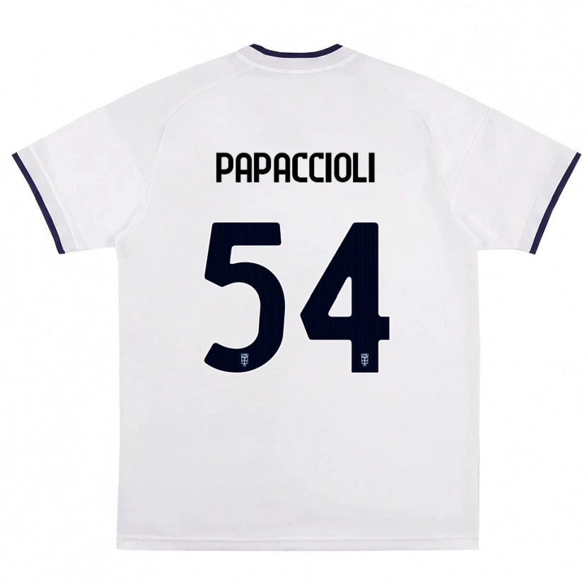 Danxen Heren Matteo Papaccioli #54 Wit Rood Koninklijk Blauw Uitshirt Uittenue 2026/27 T-Shirt