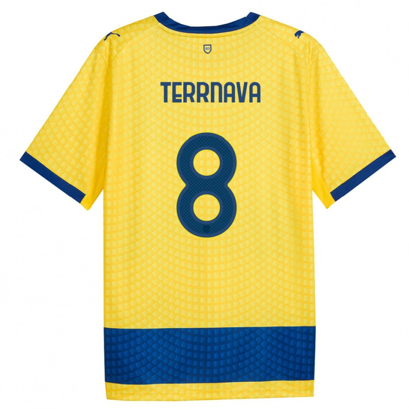 Danxen Heren Dren Terrnava #8 Geel Blauw Zwart Uitshirt Uittenue 2026/27 T-Shirt