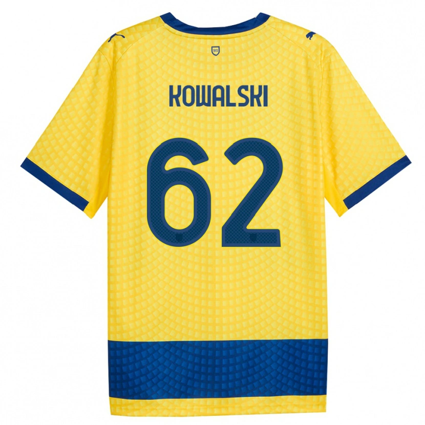 Danxen Heren Mateusz Kowalski #62 Geel Blauw Zwart Uitshirt Uittenue 2026/27 T-Shirt