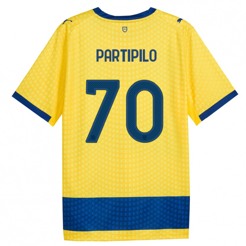 Danxen Heren Anthony Partipilo #70 Geel Blauw Zwart Uitshirt Uittenue 2026/27 T-Shirt