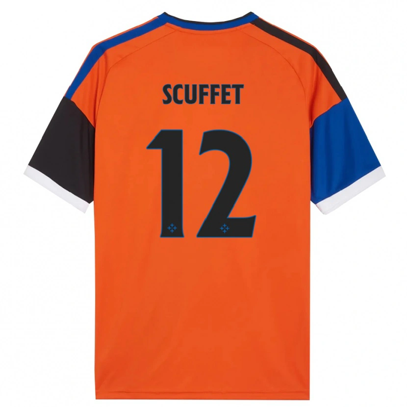 Danxen Heren Simone Scuffet #12 Oranje Blauw Zwart Wit Uitshirt Uittenue 2026/27 T-Shirt