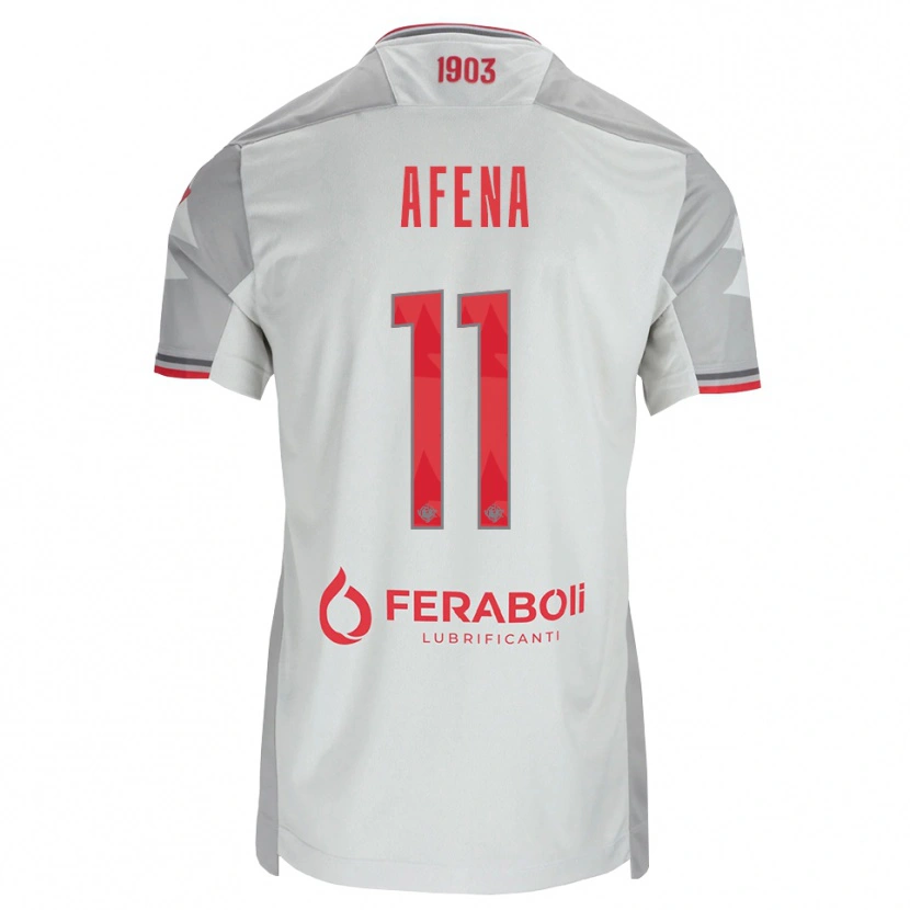 Danxen Heren Felix Afena-Gyan #11 Grijs Wit Rood Uitshirt Uittenue 2026/27 T-Shirt