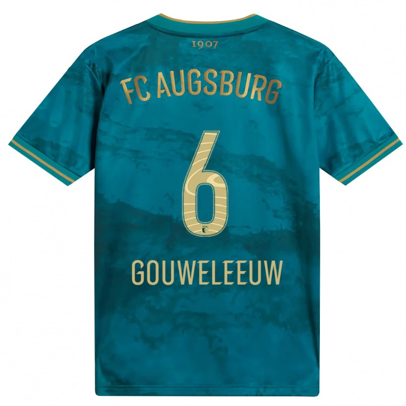 Danxen Heren Jeffrey Gouweleeuw #6 Groen Bruin Uitshirt Uittenue 2026/27 T-Shirt