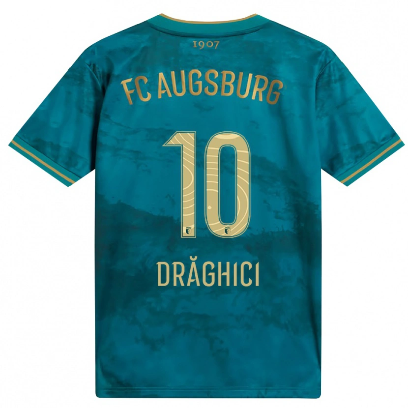 Danxen Heren Robert Drăghici #10 Groen Bruin Uitshirt Uittenue 2026/27 T-Shirt
