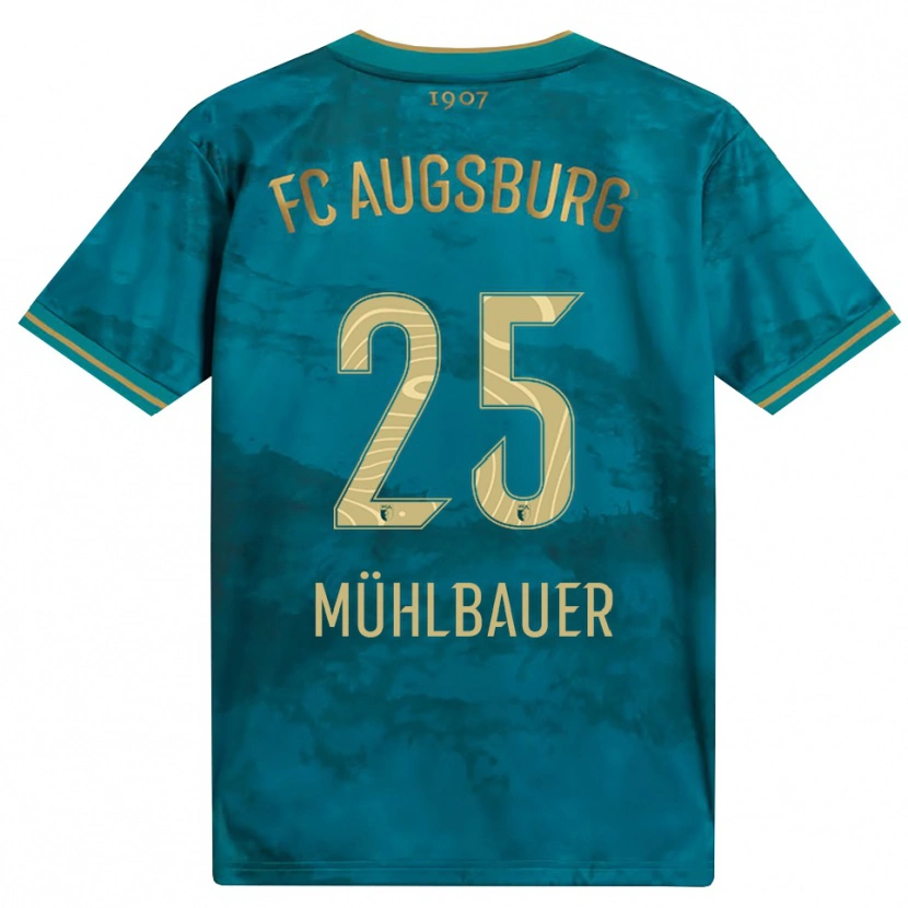 Danxen Heren Simon Mühlbauer #25 Groen Bruin Uitshirt Uittenue 2026/27 T-Shirt