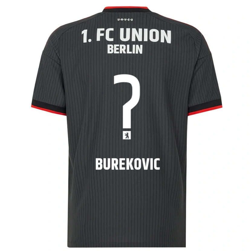 Danxen Heren Adin Burekovic #0 Zwart Wit Rood Uitshirt Uittenue 2026/27 T-Shirt
