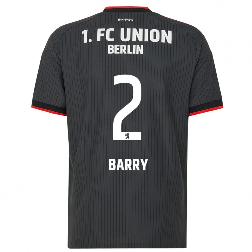 Danxen Heren Sadou Barry #2 Zwart Wit Rood Uitshirt Uittenue 2026/27 T-Shirt