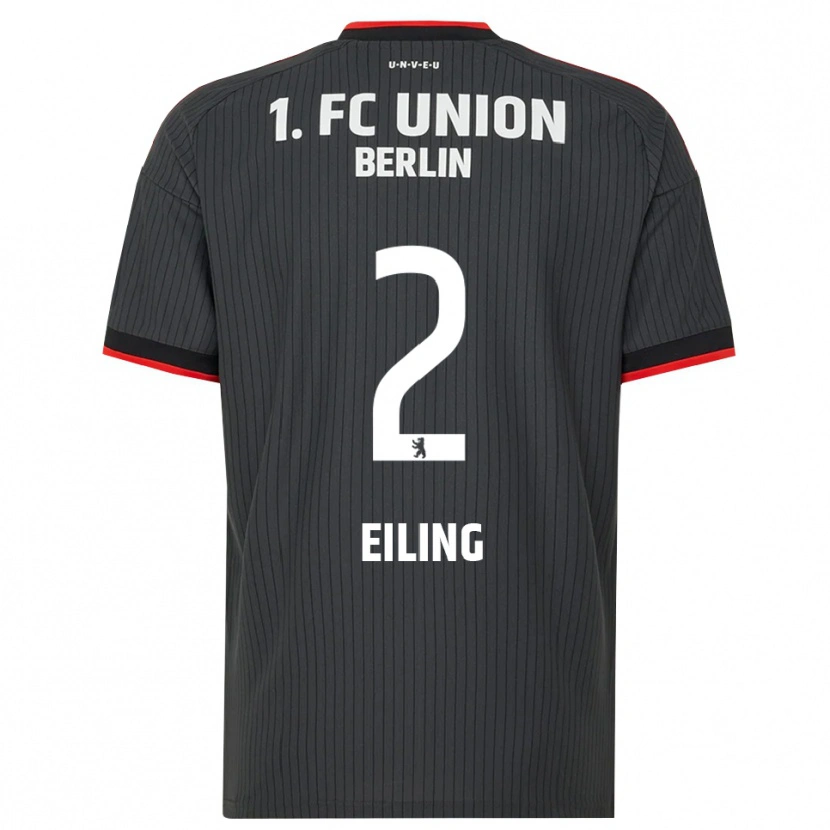 Danxen Heren Phillip Eiling #2 Zwart Wit Rood Uitshirt Uittenue 2026/27 T-Shirt