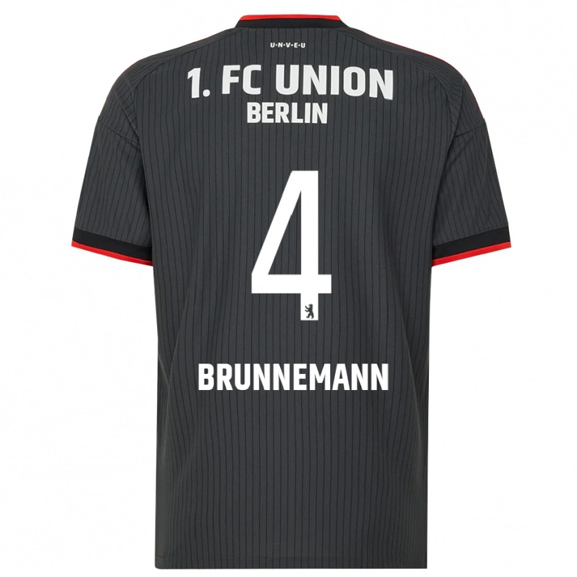 Danxen Heren Laurenz Brunnemann #4 Zwart Wit Rood Uitshirt Uittenue 2026/27 T-Shirt