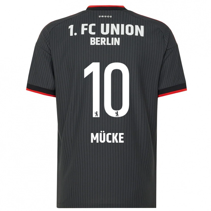 Danxen Heren Jonathan Mücke #10 Zwart Wit Rood Uitshirt Uittenue 2026/27 T-Shirt