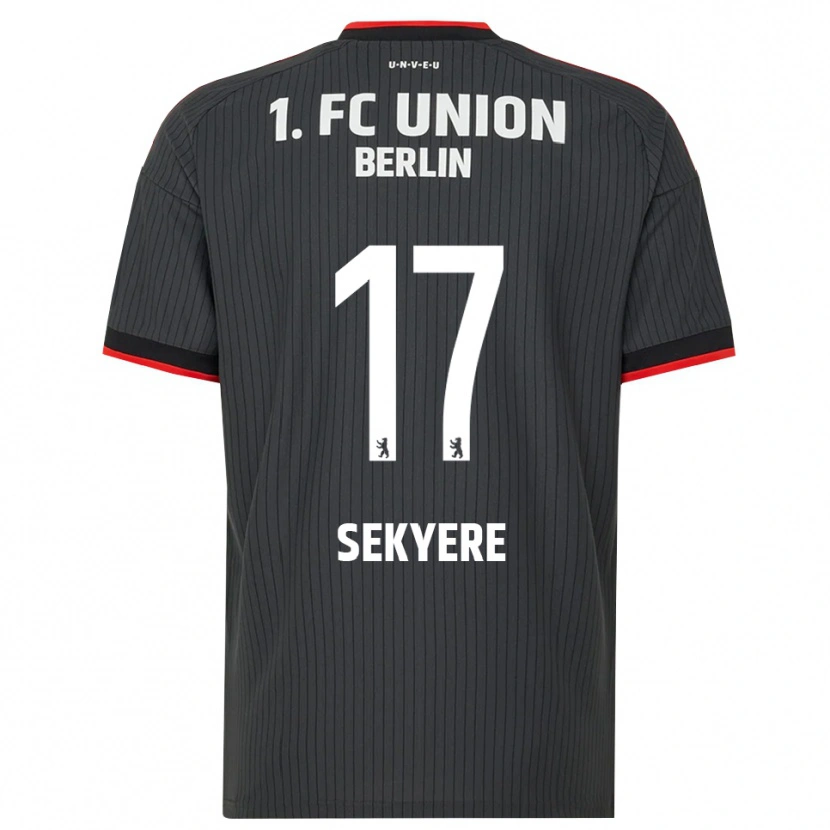 Danxen Heren Anderson Sekyere #17 Zwart Wit Rood Uitshirt Uittenue 2026/27 T-Shirt