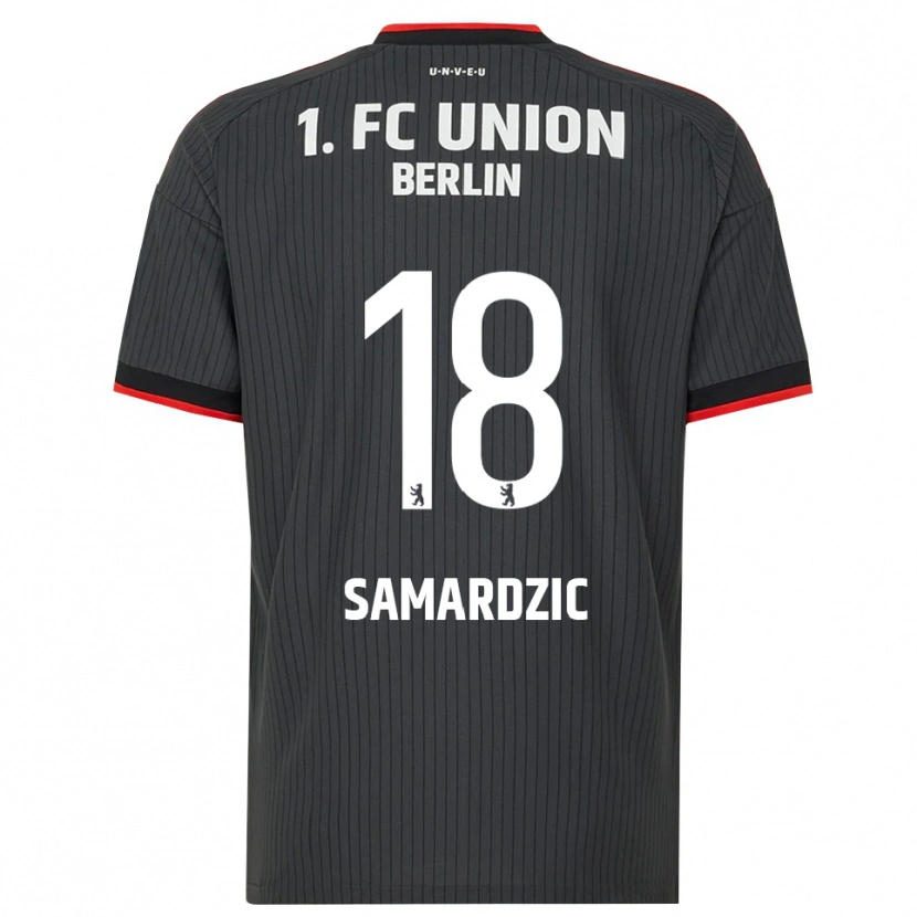 Danxen Heren Luka Samardzic #18 Zwart Wit Rood Uitshirt Uittenue 2026/27 T-Shirt
