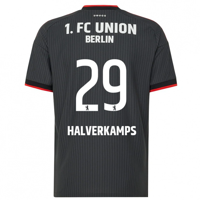 Danxen Heren Antonia Halverkamps #29 Zwart Wit Rood Uitshirt Uittenue 2026/27 T-Shirt