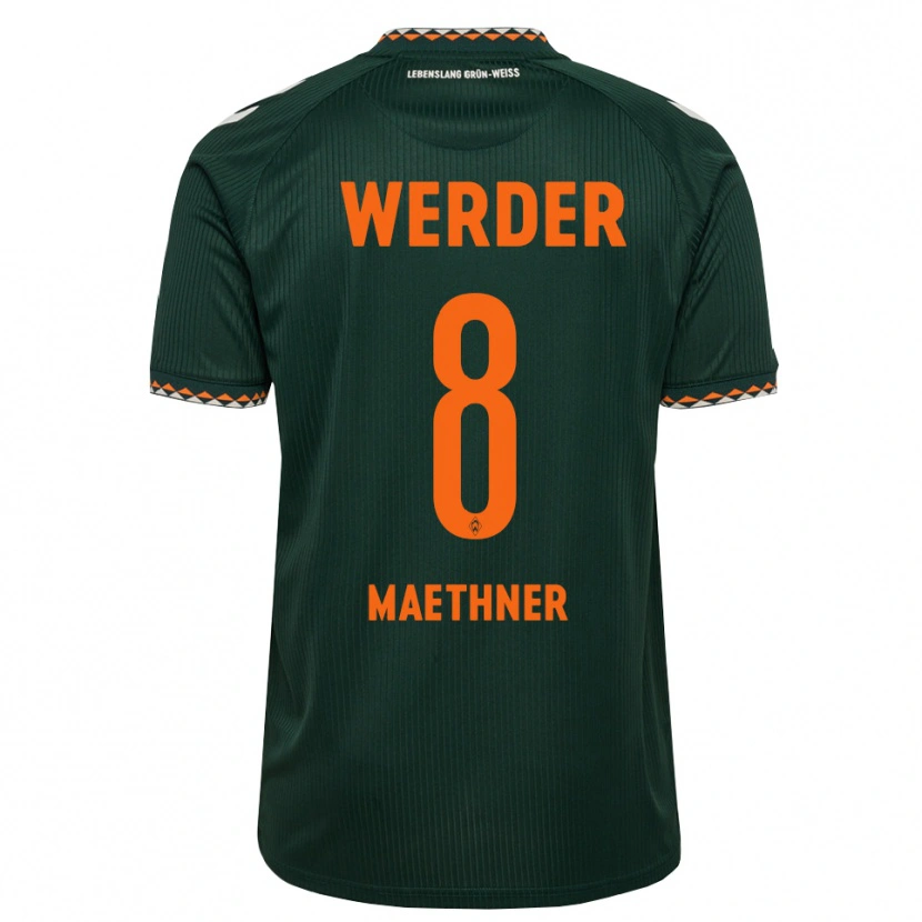 Danxen Heren Finn Maethner #8 Donkergroen Oranje Wit Uitshirt Uittenue 2026/27 T-Shirt