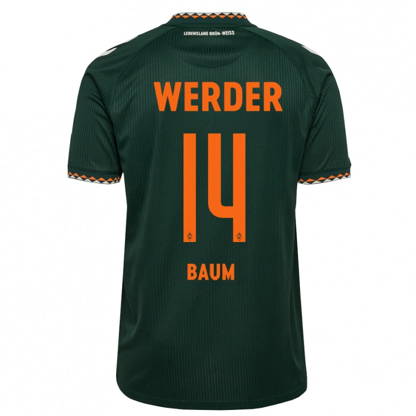 Danxen Heren Lennart Baum #14 Donkergroen Oranje Wit Uitshirt Uittenue 2026/27 T-Shirt