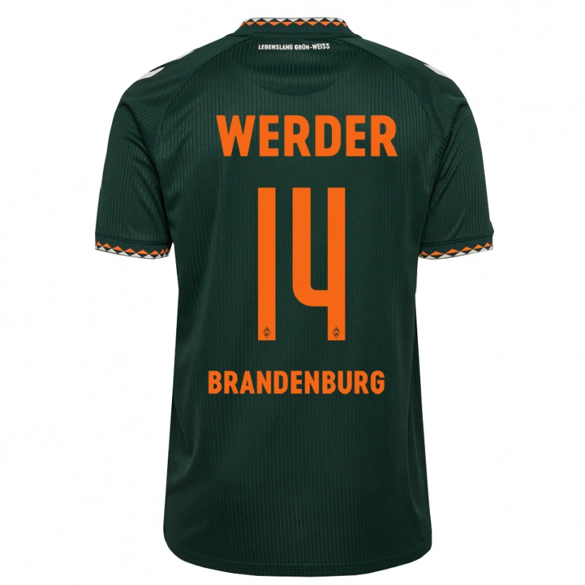 Danxen Heren Michaela Brandenburg #14 Donkergroen Oranje Wit Uitshirt Uittenue 2026/27 T-Shirt