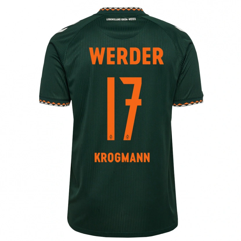Danxen Heren Avid Krogmann #17 Donkergroen Oranje Wit Uitshirt Uittenue 2026/27 T-Shirt