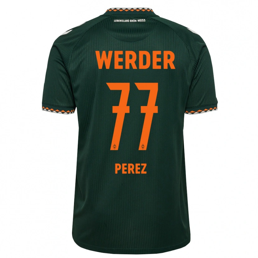 Danxen Heren Catalina Pérez Jaramillo #77 Donkergroen Oranje Wit Uitshirt Uittenue 2026/27 T-Shirt