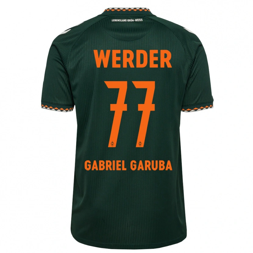 Danxen Heren Najib Gabriel Garuba #77 Donkergroen Oranje Wit Uitshirt Uittenue 2026/27 T-Shirt