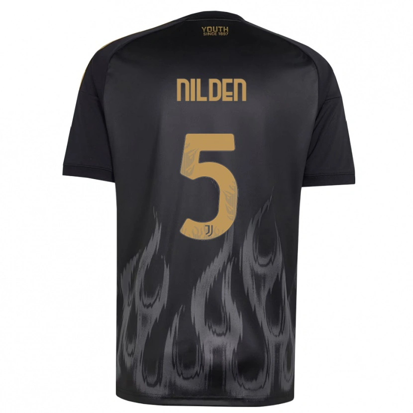 Danxen Heren Amanda Nilden #5 Zwart Bruin Thuisshirt Derde Tenue 2026/27 T-Shirt