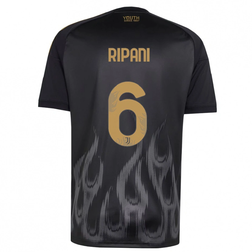 Danxen Heren Diego Ripani #6 Zwart Bruin Thuisshirt Derde Tenue 2026/27 T-Shirt