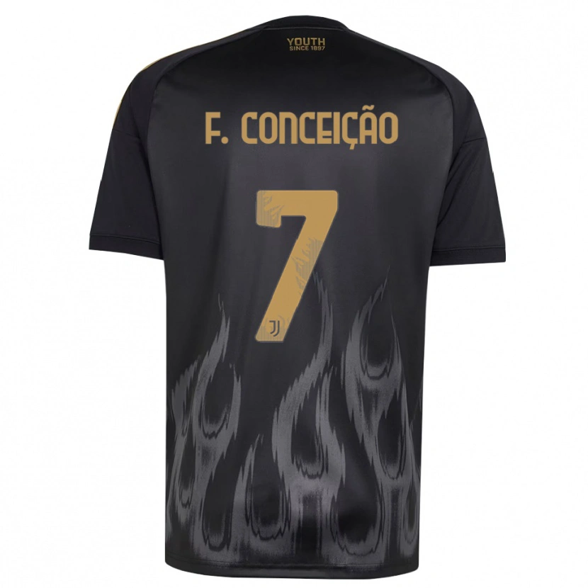 Danxen Heren Francisco Conceição #7 Zwart Bruin Thuisshirt Derde Tenue 2026/27 T-Shirt