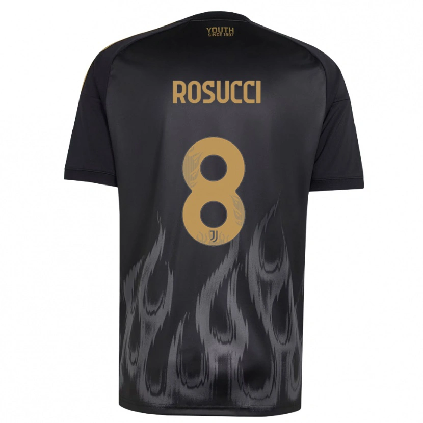 Danxen Heren Martina Rosucci #8 Zwart Bruin Thuisshirt Derde Tenue 2026/27 T-Shirt