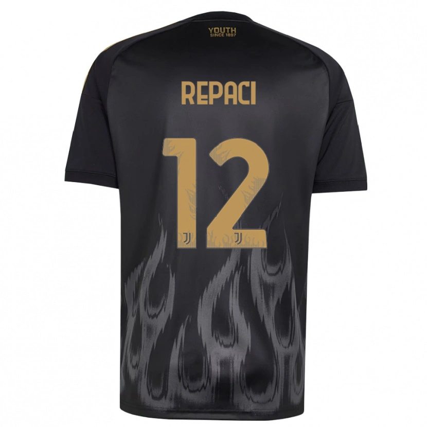 Danxen Heren Tommaso Repaci #12 Zwart Bruin Thuisshirt Derde Tenue 2026/27 T-Shirt