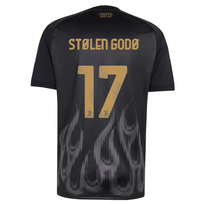Danxen Heren Emma Stølen Godø #17 Zwart Bruin Thuisshirt Derde Tenue 2026/27 T-Shirt