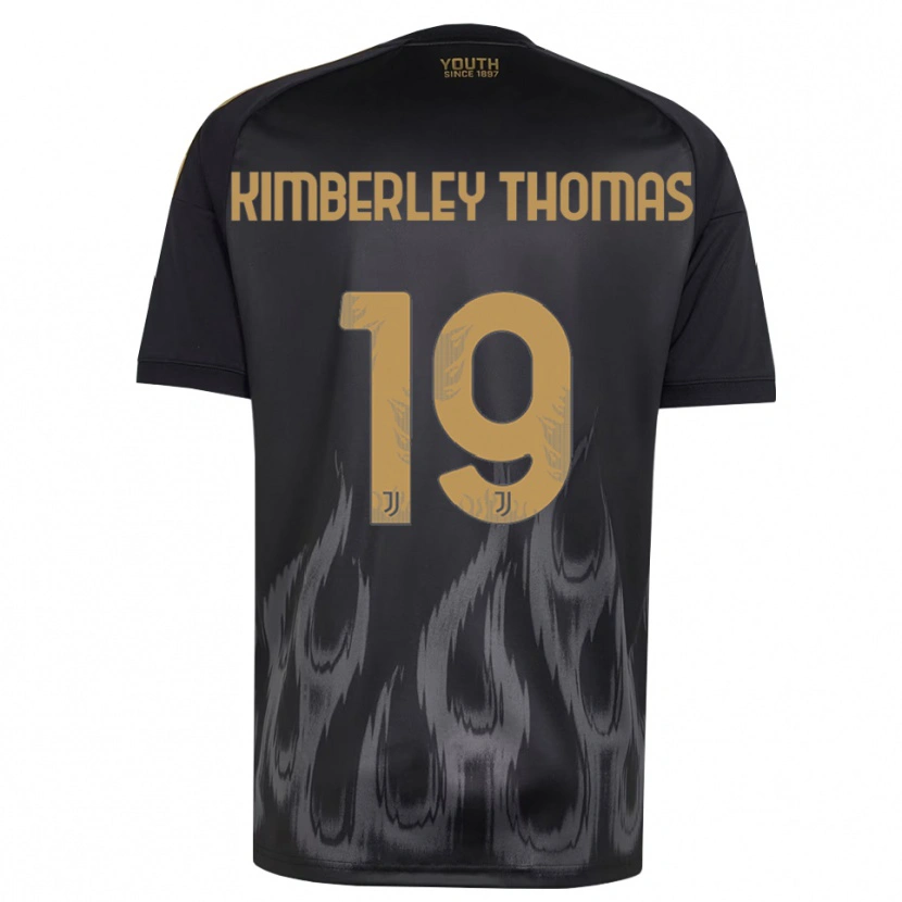 Danxen Heren Lindsey Kimberley Thomas #19 Zwart Bruin Thuisshirt Derde Tenue 2026/27 T-Shirt