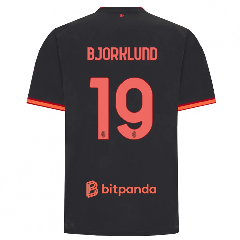 Danxen Heren Lukas Bjorklund #19 Zwart Rood Thuisshirt Derde Tenue 2026/27 T-Shirt