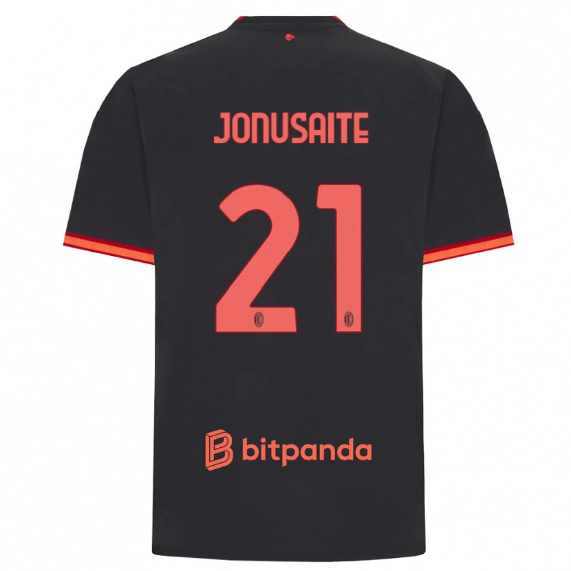 Danxen Heren Rimante Jonusaite #21 Zwart Rood Thuisshirt Derde Tenue 2026/27 T-Shirt